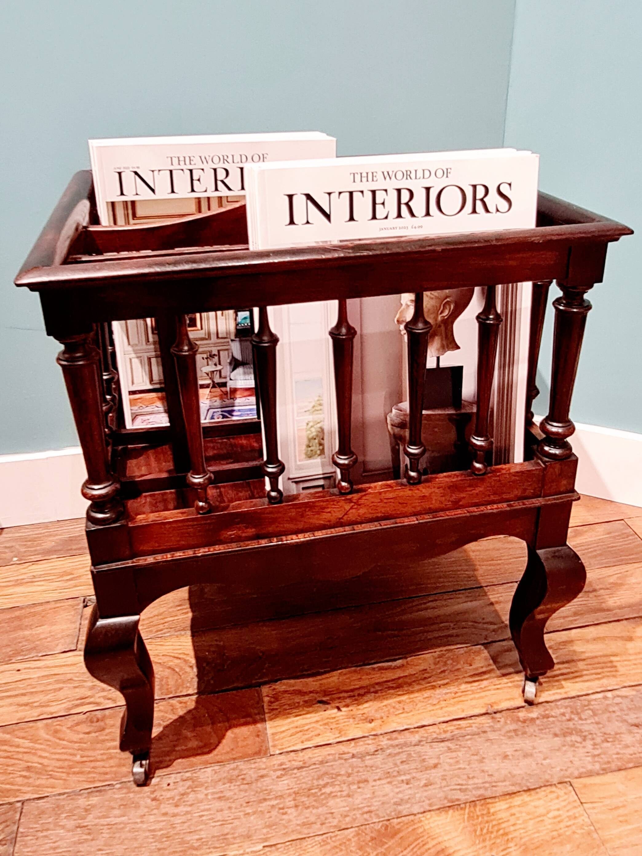 English magazine holder nineteenth century