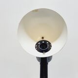 Table lamp desk aluminor metal red flexible arm black 80s vintage