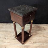 Pair of Empire Mahogany Bedside Tables