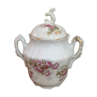 Ancient porcelain sugar bowl