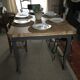 Old dining table with extensions