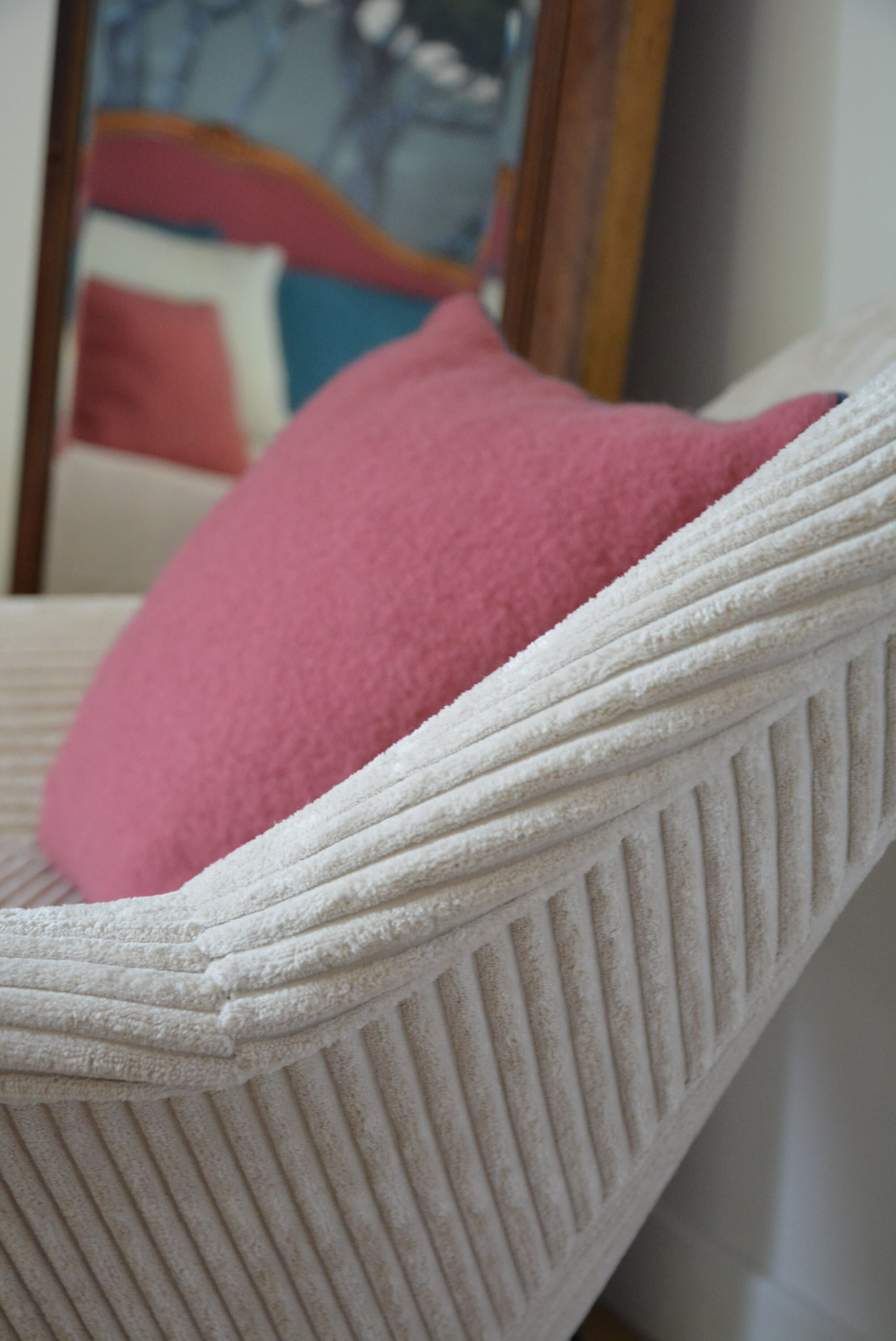 Ivory square shell chair