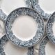 6 flat plates in iron earth “Croix de Lorraine” Saint Amand and Hamage