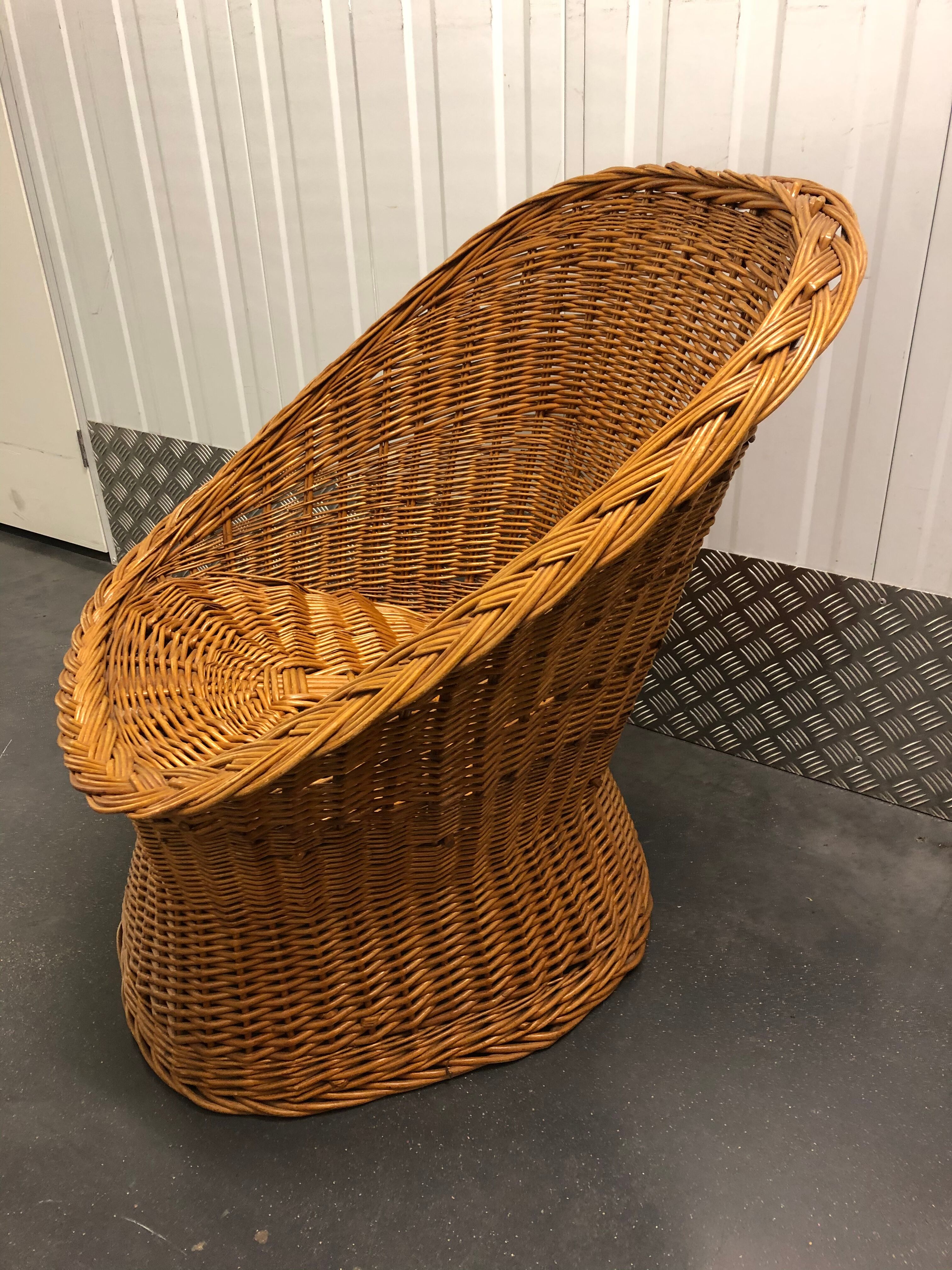 Rattan armchair around 1960