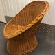 Rattan armchair around 1960