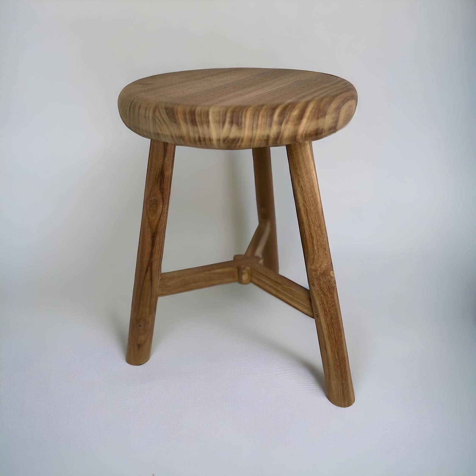 Teak wood stool