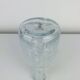 Vase soliflore verre bullé transparent, vintage