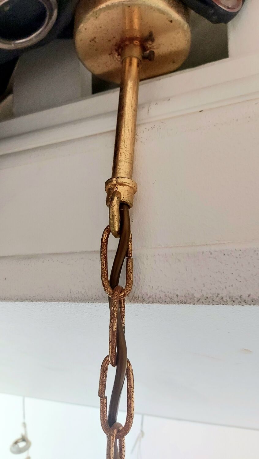 Palwa Chandelier (Palme & Walter) – Gold-plated brass & real cree