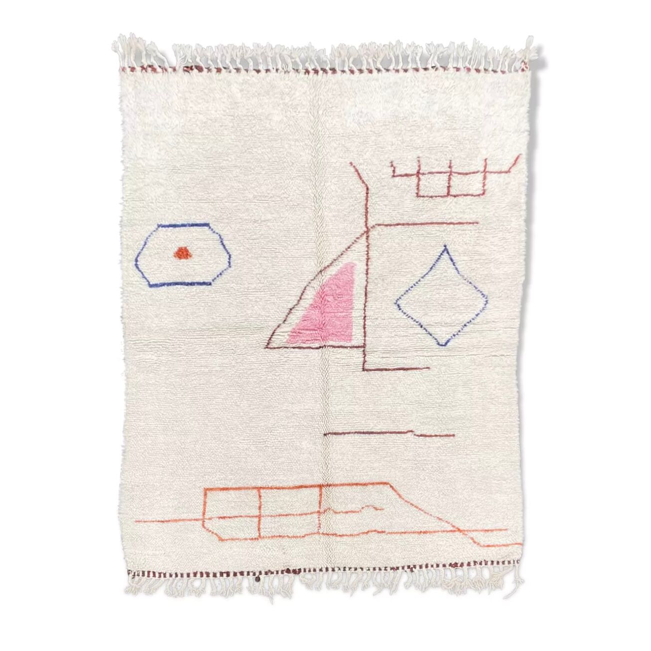 Contemporary Rug Berbere Abstract, 175x240 cm