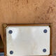 Plateau vintage en plastique et rotin