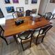 Mahogany dining table varnished year 60