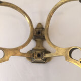 Patère 2 bronze heads, 1940-50