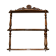Napoleon3-era solid walnut column shelf3