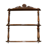 Napoleon3-era solid walnut column shelf3