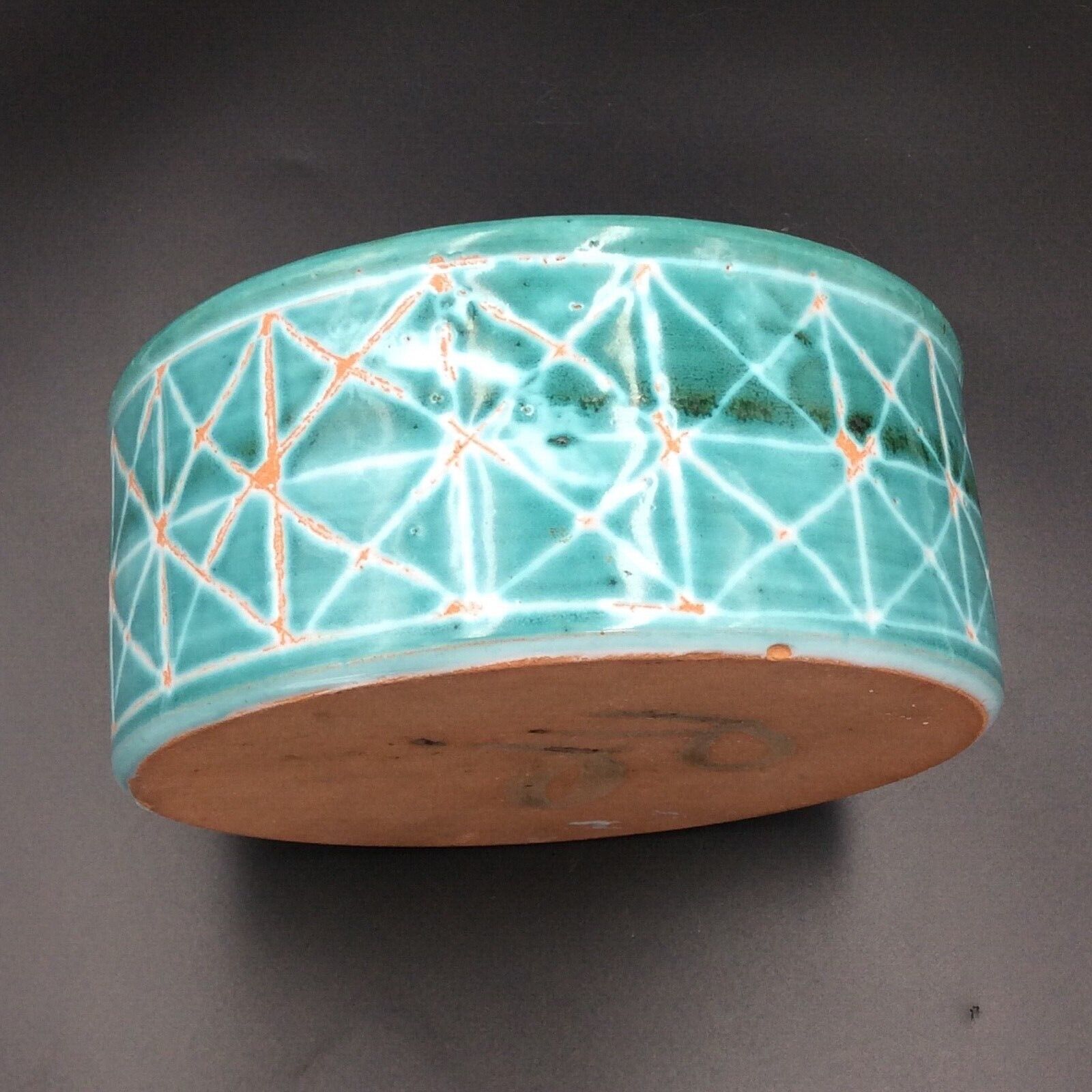 Hollow dish small salad bowl Ceramic R.P. Robert Picault Vallauris Vintage