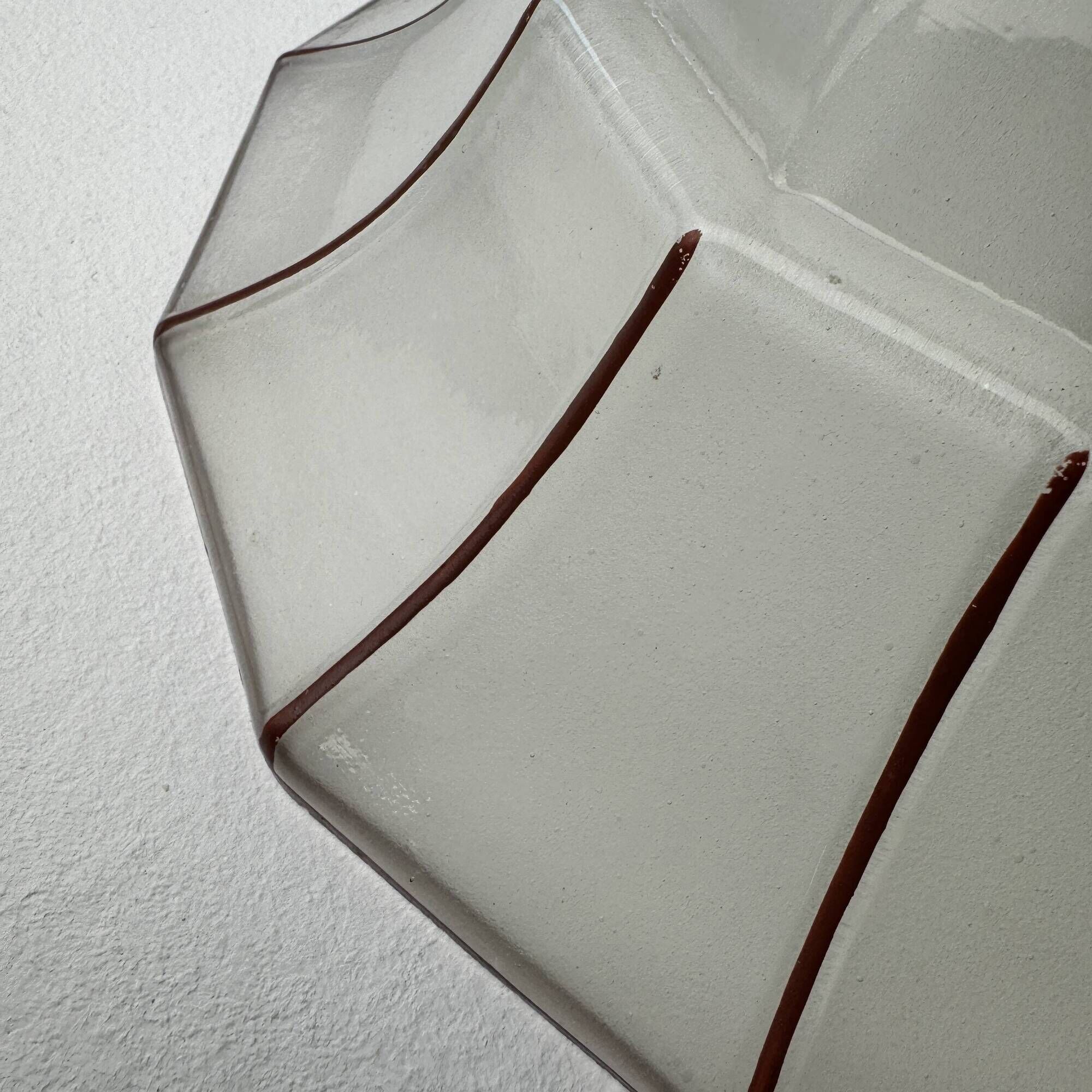 Lot 3 anciennes suspensions verre art-deco
