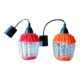 Pair of vintage glass ceiling lights from the 1950s.