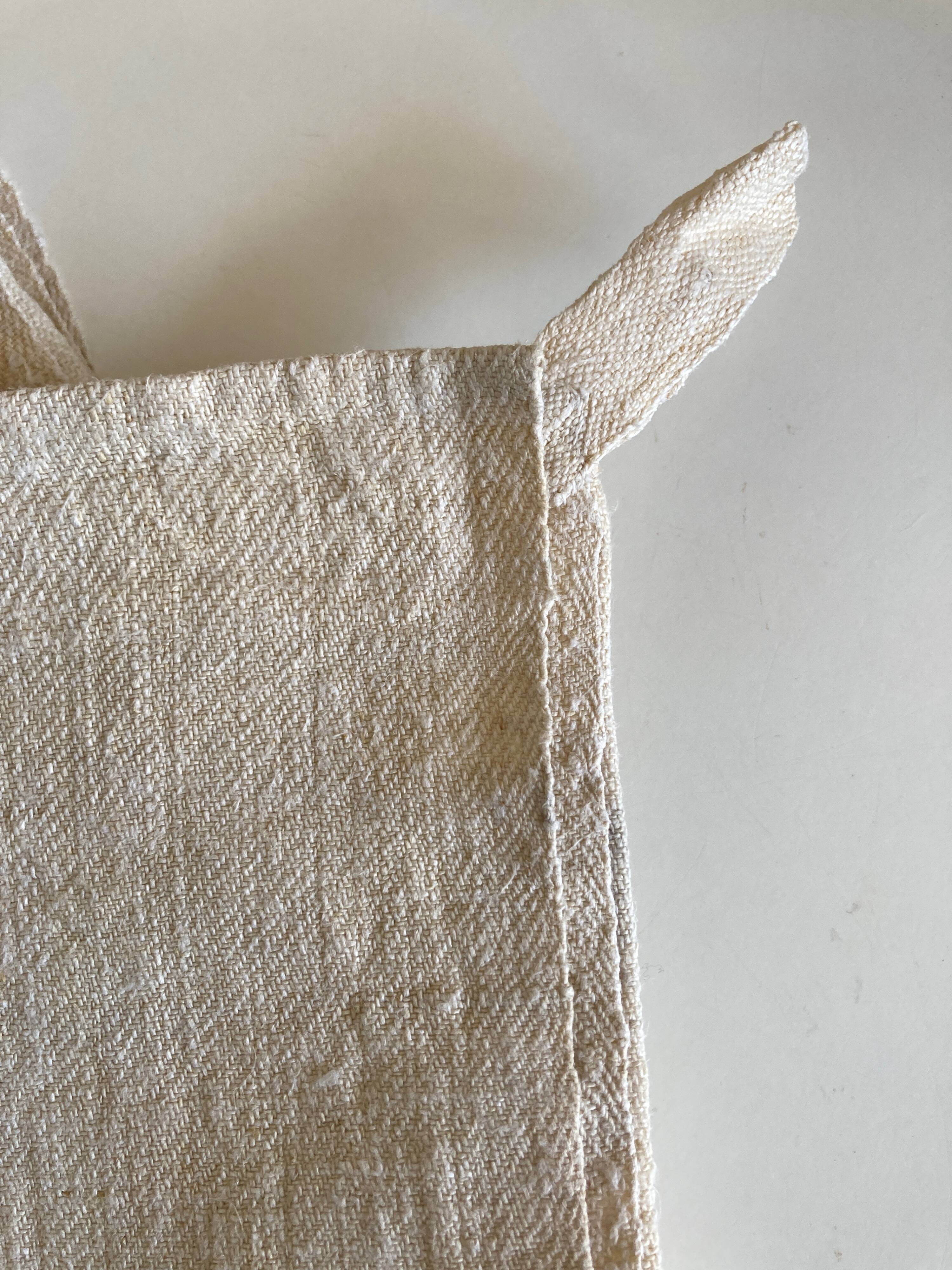 Pair of farm towels 19th reserve in raw hemp canvas