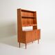 Teak bookcase with writing desk, Scandinavian production, 1960s