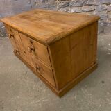 Old dresser with wooden drawers