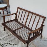 Vintage Scandinavian 2-seater sofa bench - 1950s