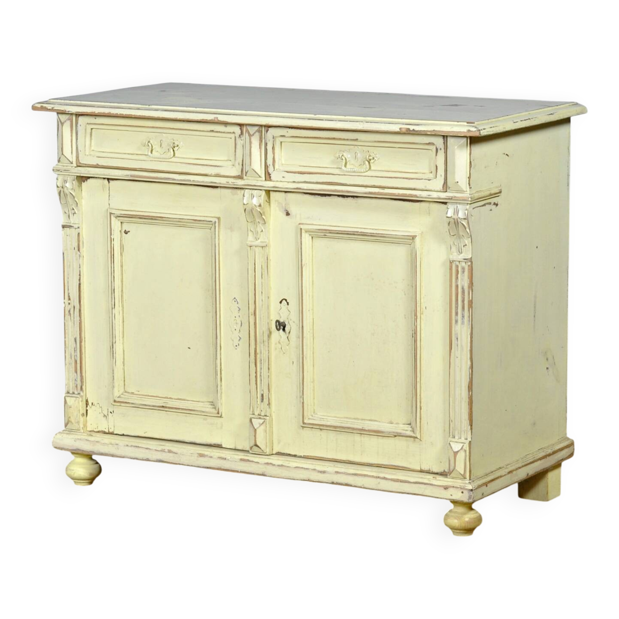 Buffet ancien en pin, vers 1910