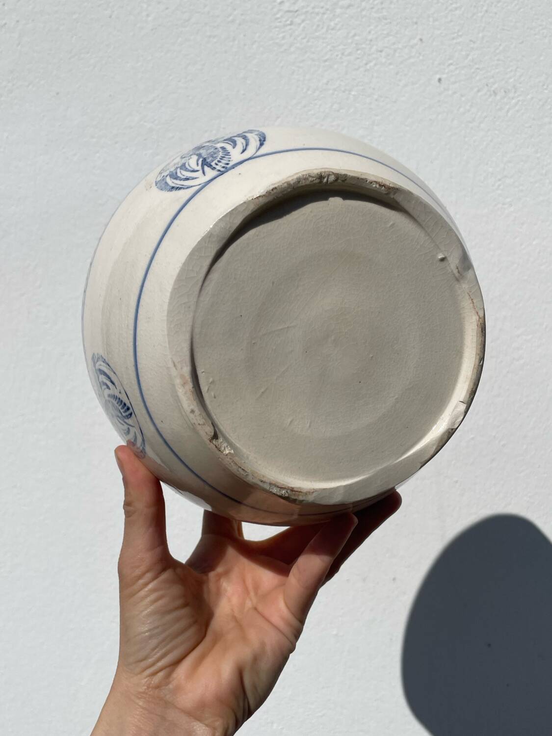 Ceramic salad bowl, Singapore 1970