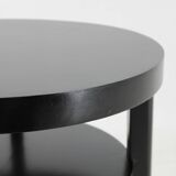 1940s Art Deco Round Coffee Table , Czechoslovakia