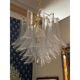 Clear “Selle” Murano Glass and Gold 24k Candlestick