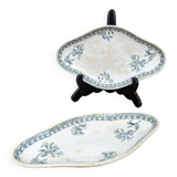 Pair of earthenware dishes from Castres earthenware factory