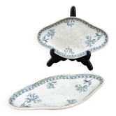 Pair of earthenware dishes from Castres earthenware factory