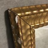 Miroir bois et stuc doré ancien 63x87cm