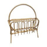 Porte revue rotin vintage