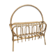 Vintage rattan magazine rack