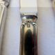 6 dessert knives in silver metal punched 2106271