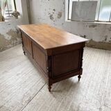 Drapery oak counter 1900