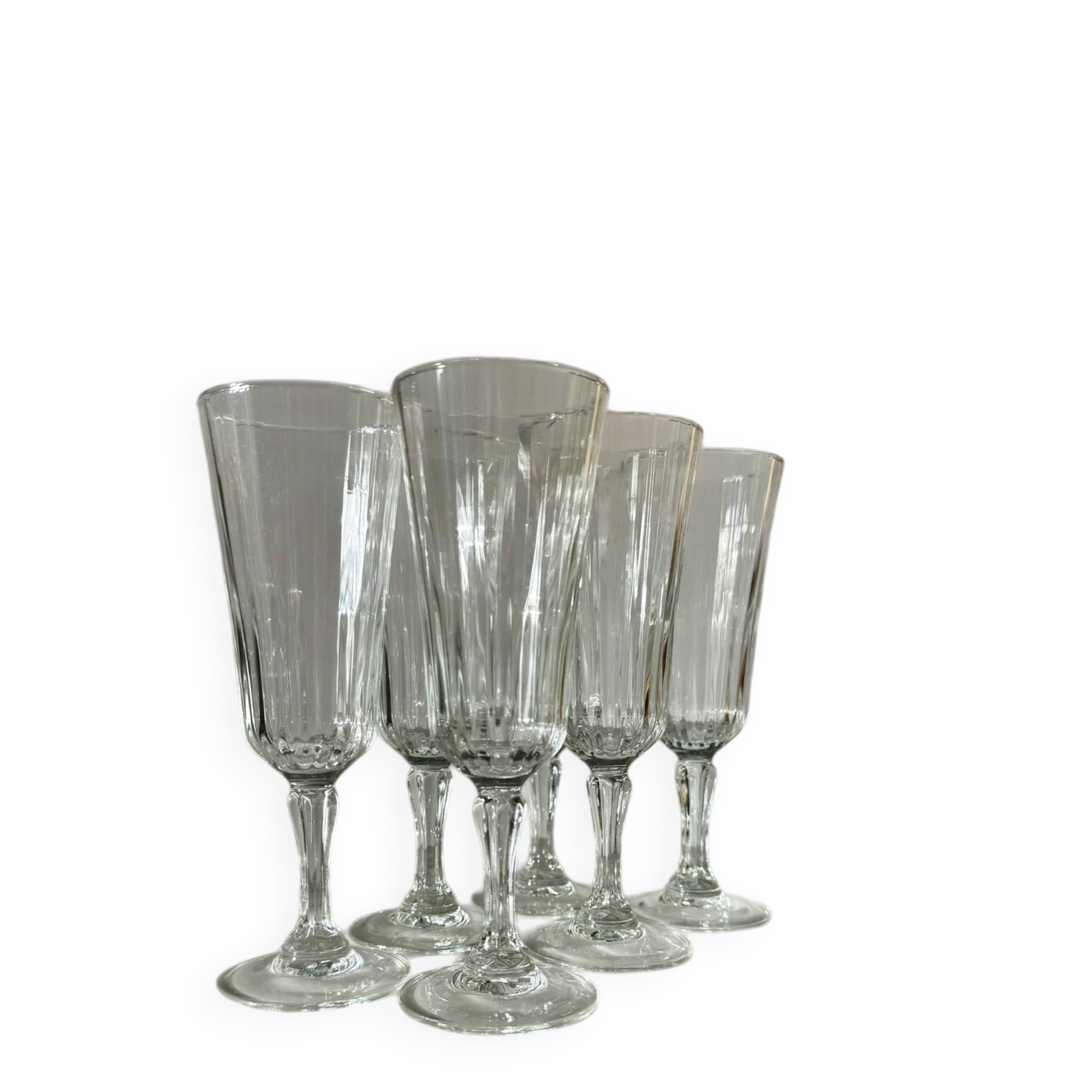 Set of 6 Luminarc champagne glasses