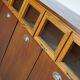 Vintage Dutch Beech & Oak Haberdashery Shop / Grain Cabinet, 1950s