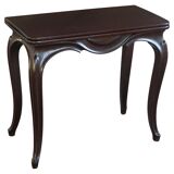 English folding table in Rococo Revival style / Wooden game table, 19th century