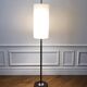 Monix floor lamp, height adjustable in chrome and wood - Paris 1960