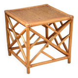 Bamboo and rattan coffee table