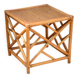 Bamboo and rattan coffee table