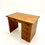 Vintage desk in solid oak 1950s