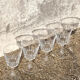 The arque crystal foot glasses