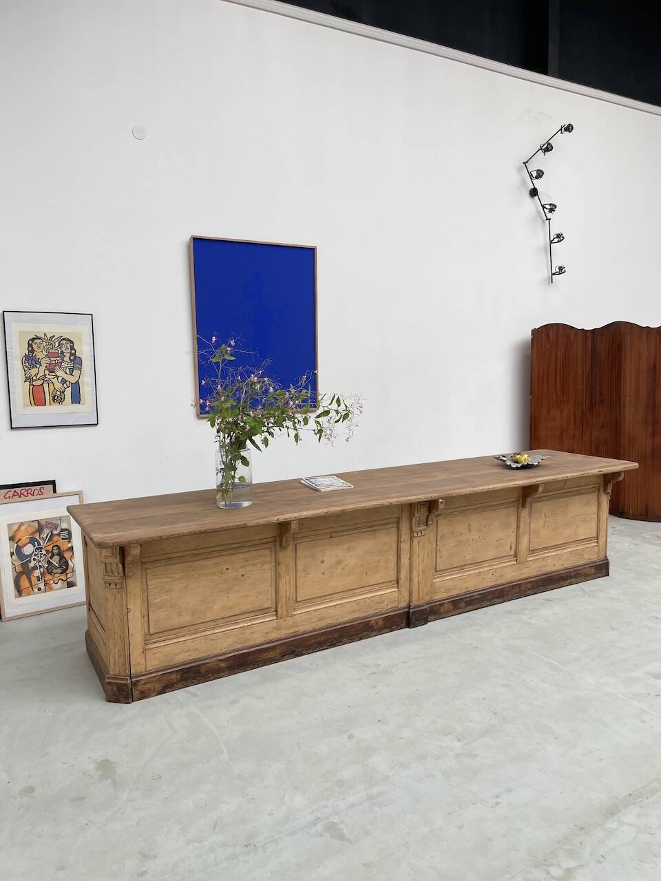 XXL oak and pine counter 350cm