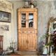 Corner unit in pine