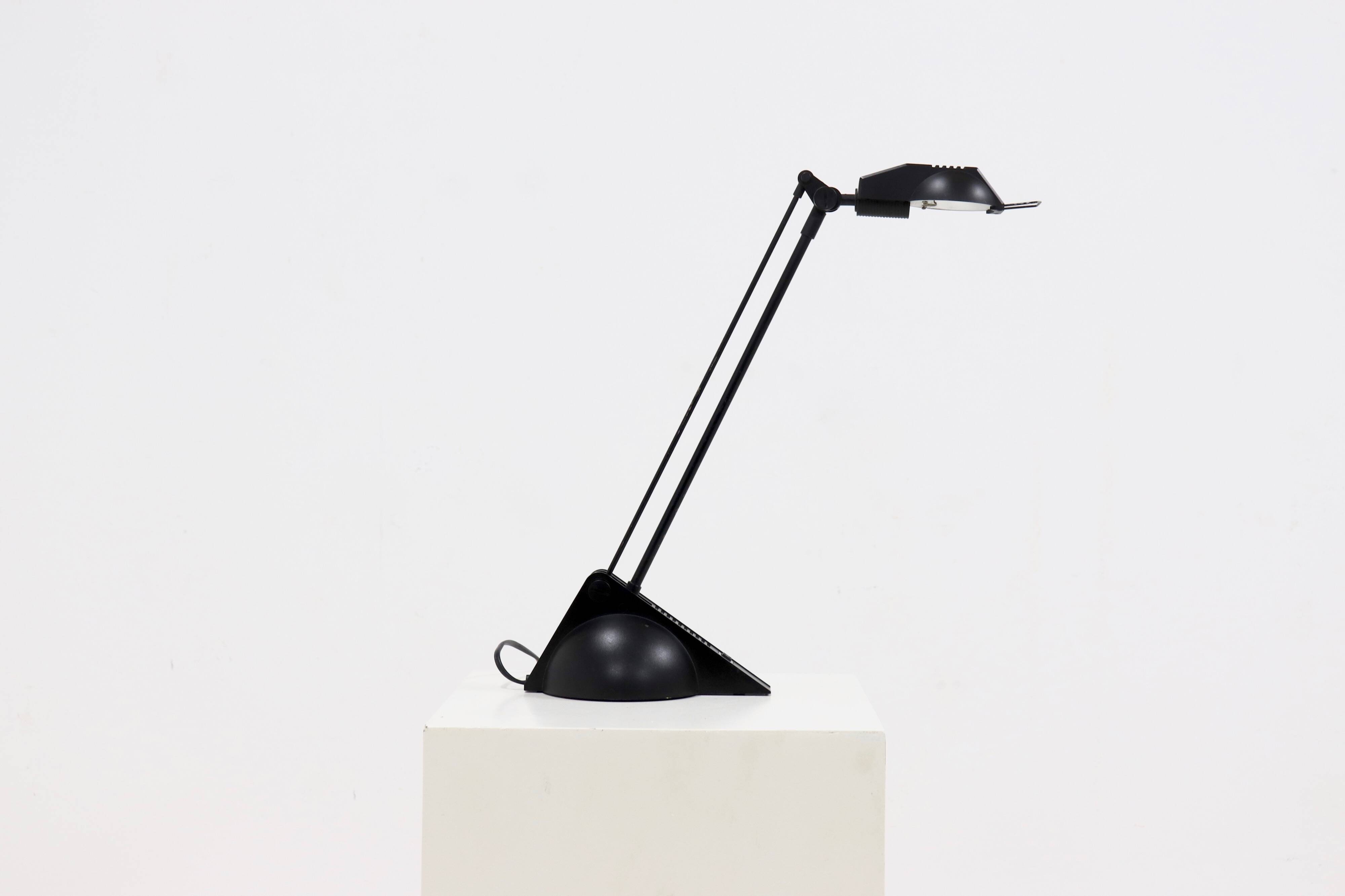 Black Post Modern Desk Lamp 1980s