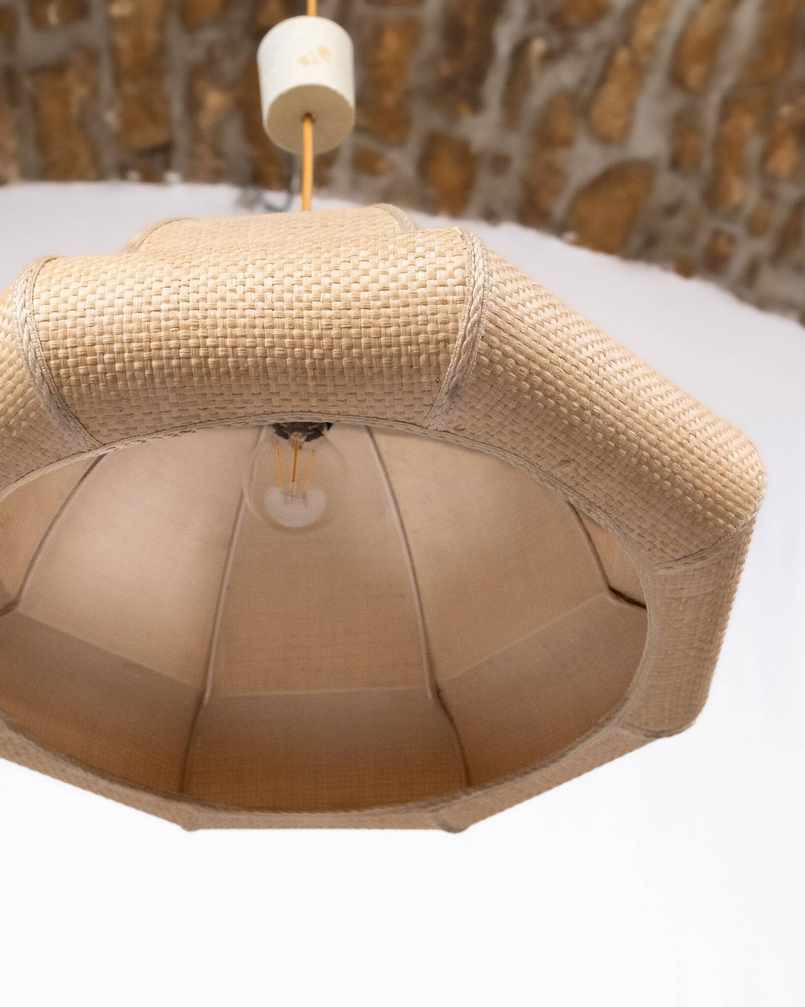 Suspension in natural raffia, France, 1960s