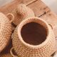 Set of vintage baskets in handmade wicker • Decorative pieces