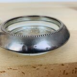 5 silver metal coasters Frank Whiting & Co